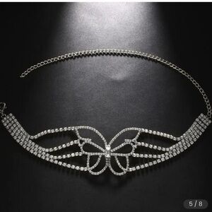 Dazzling Silver Butterfly Necklace